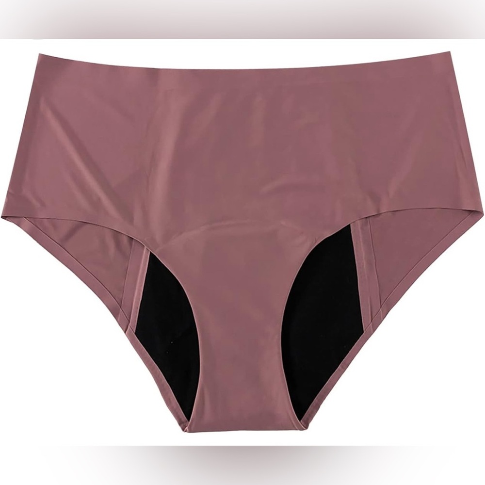 Thinx High-Waist Bikini Bottoms in Mauve Pink